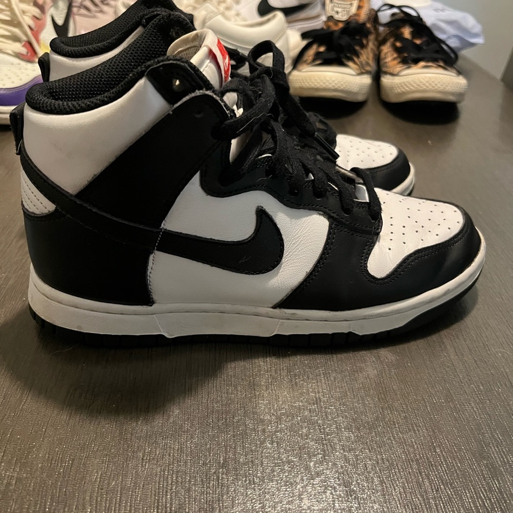 Nike Kids Black & White High-Top Sneakers